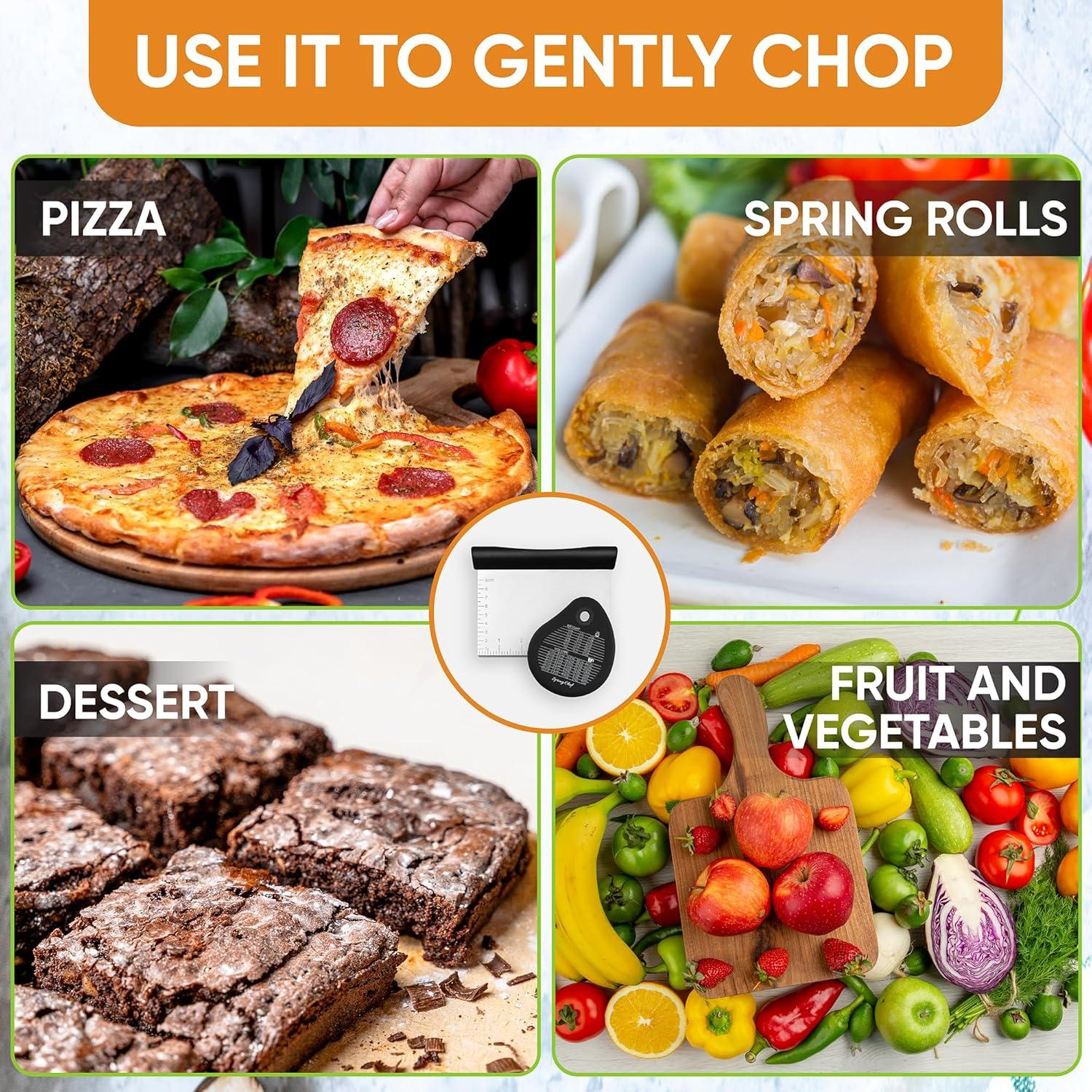 Raspador de Masa Spring Chef Acero Inoxidable Negro 15 cm