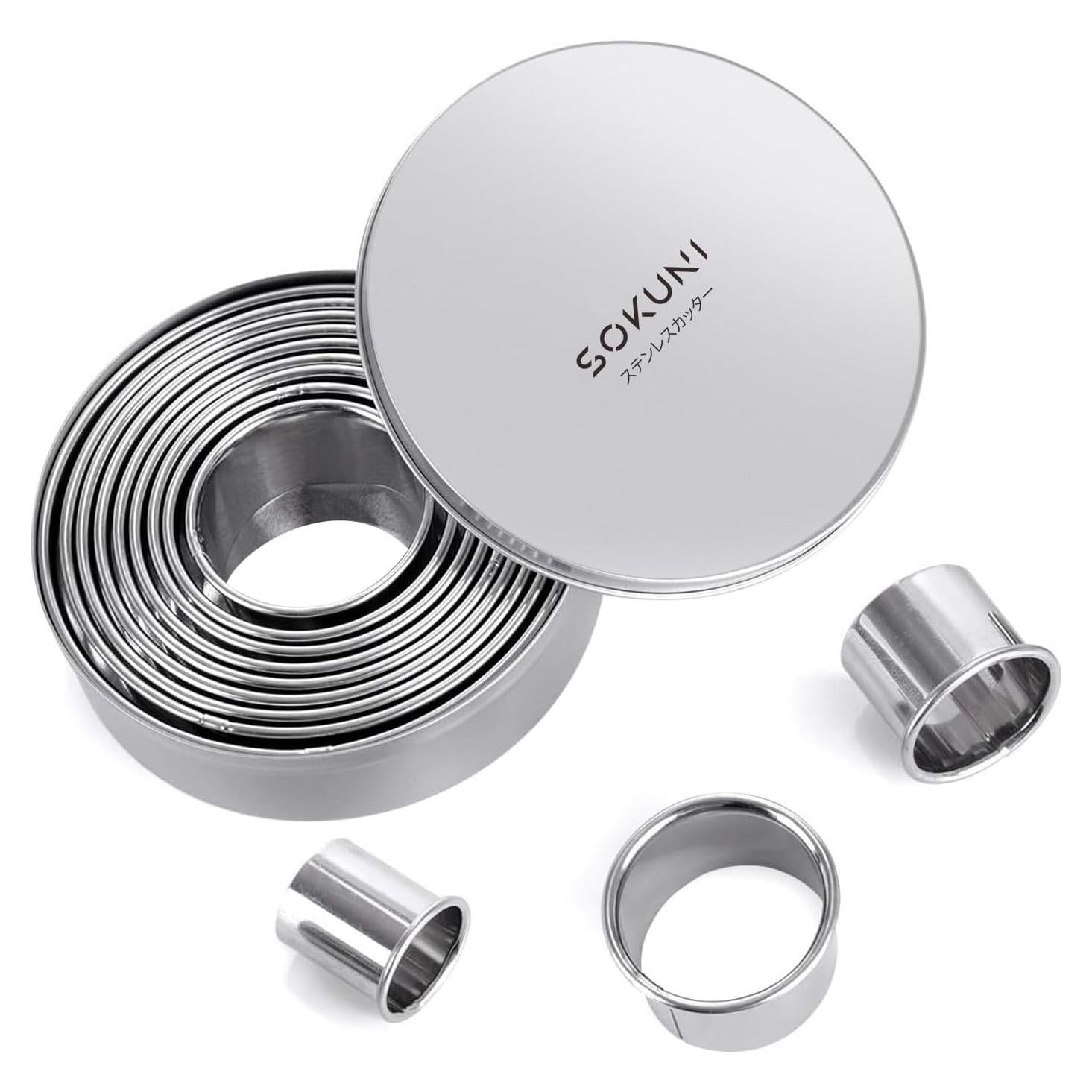 Juego de Cortadores de Galletas SOKUNI Acero Inoxidable 12 Pzas