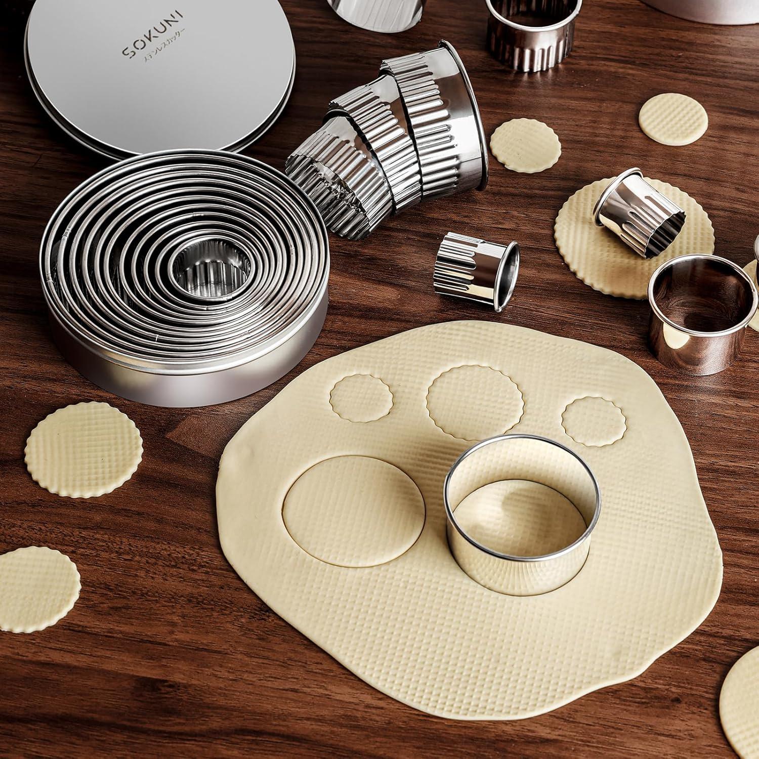 Juego de Cortadores de Galletas SOKUNI Acero Inoxidable 12 Pzas