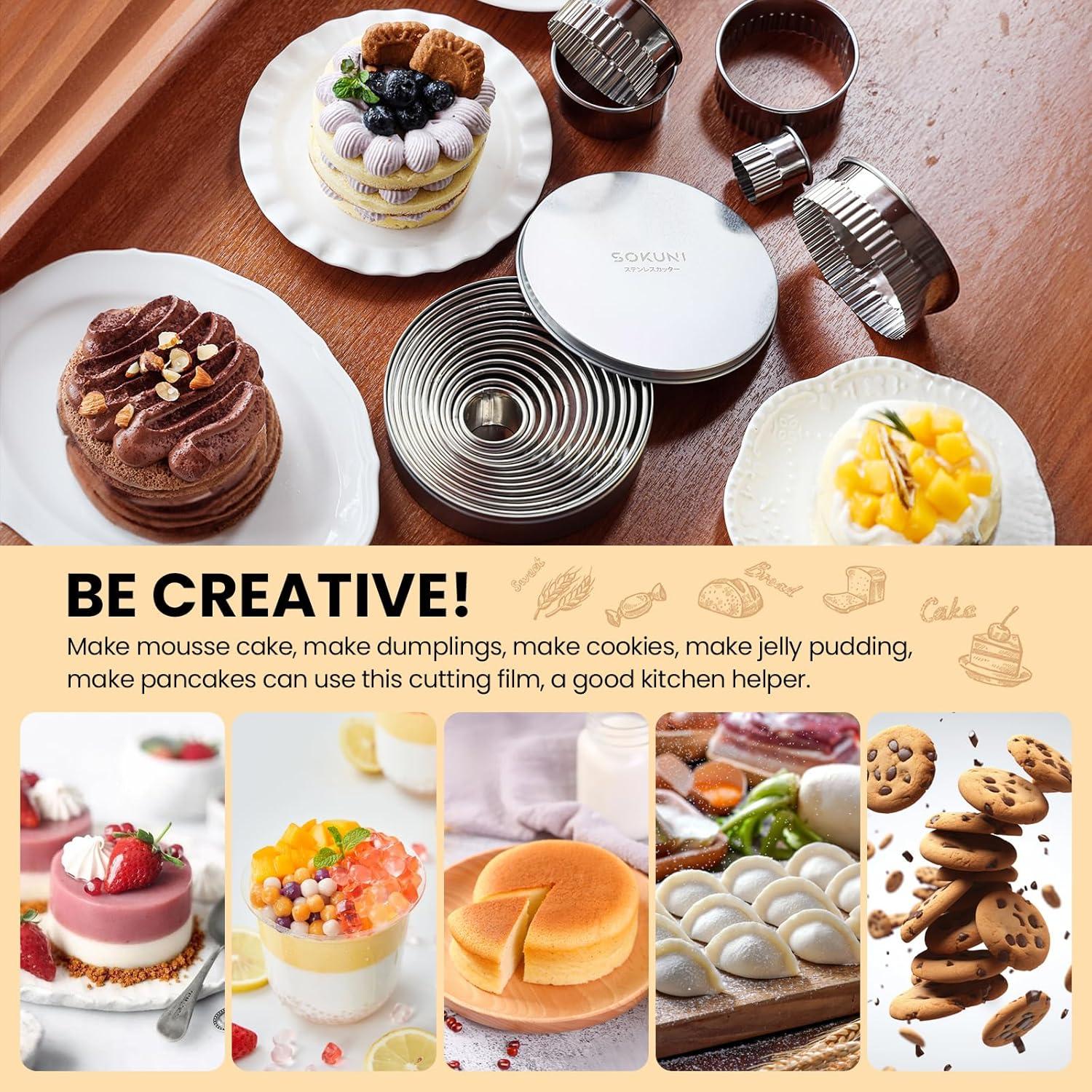 Juego de Cortadores de Galletas SOKUNI Acero Inoxidable 12 Pzas