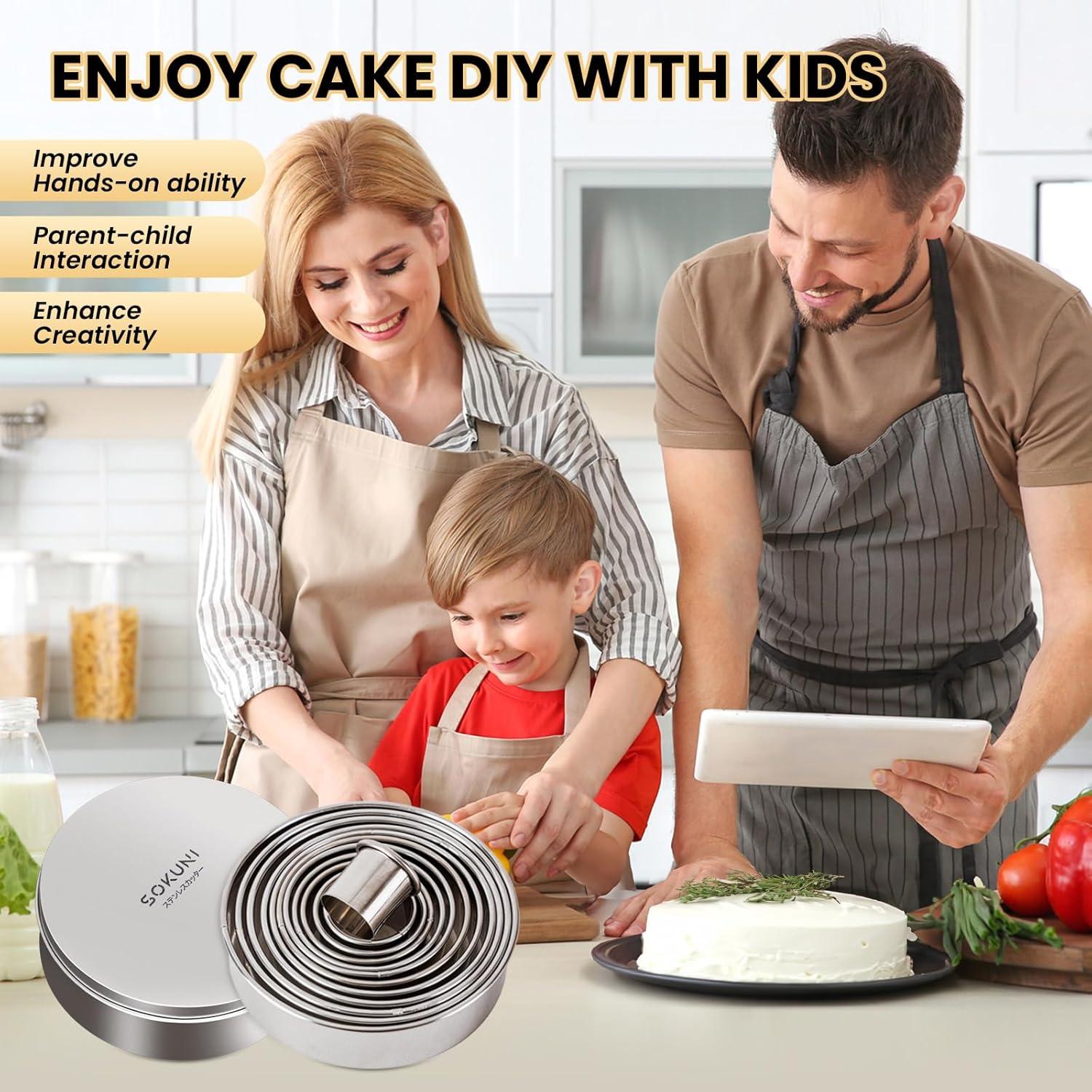 Juego de Cortadores de Galletas SOKUNI Acero Inoxidable 12 Pzas