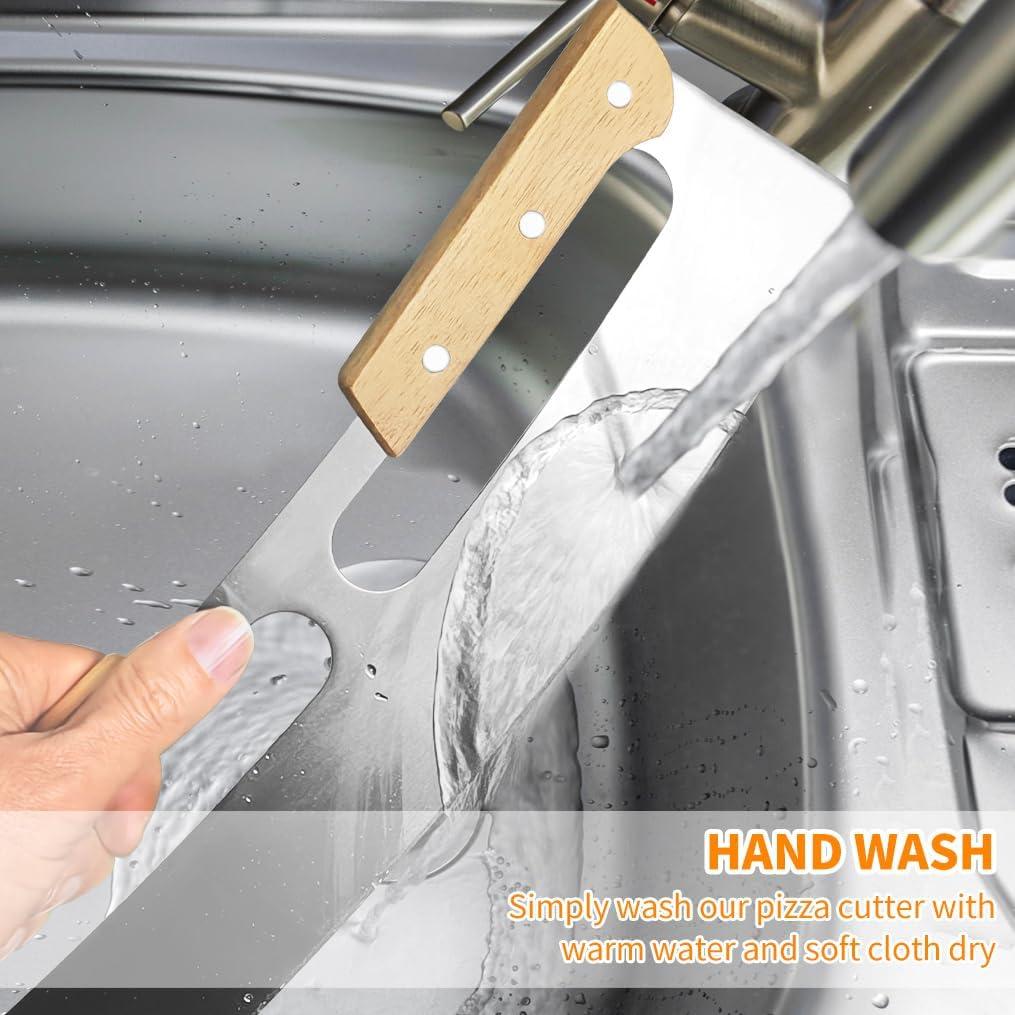 Cortador de Pizza ALLTOP Acero Inoxidable 35,56 cm Doble Mango