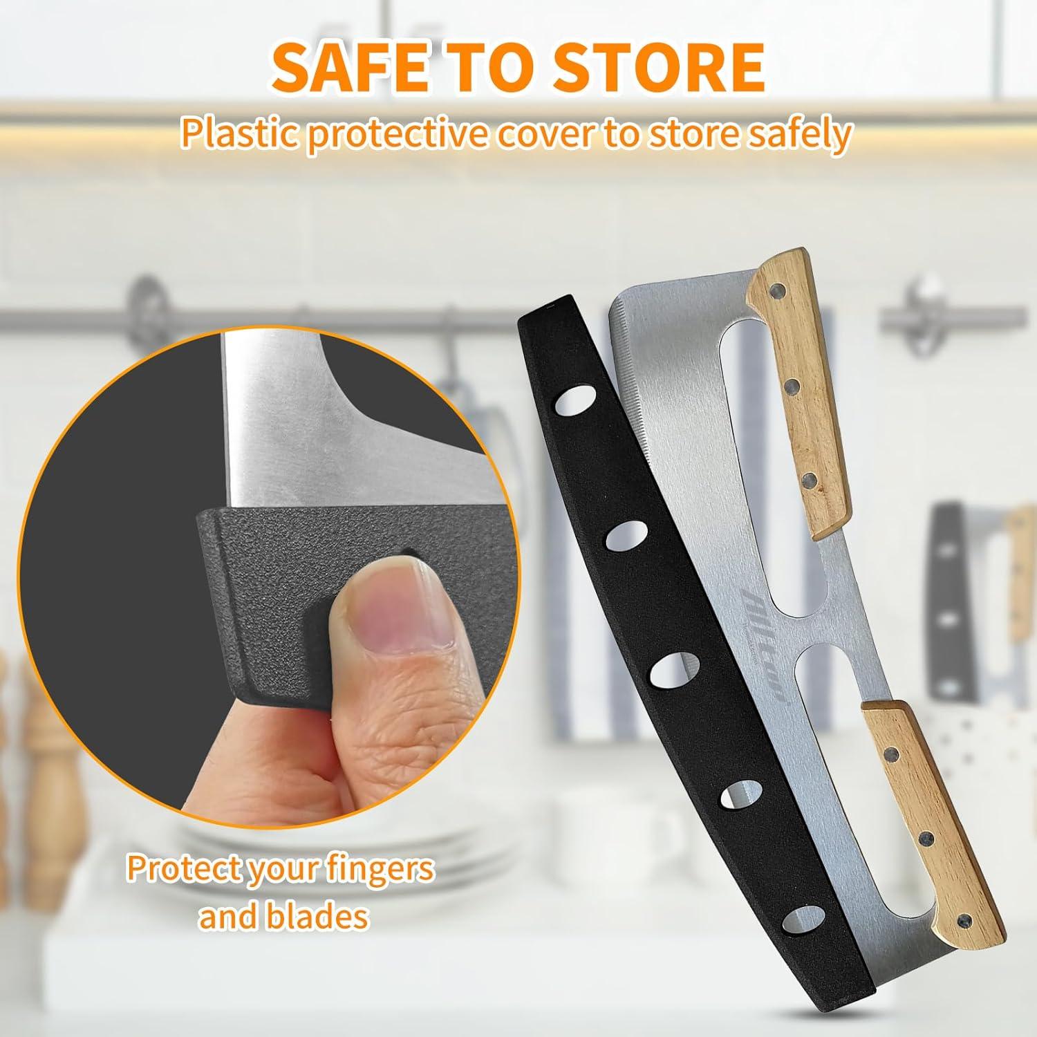 Cortador de Pizza ALLTOP Acero Inoxidable 35,56 cm Doble Mango