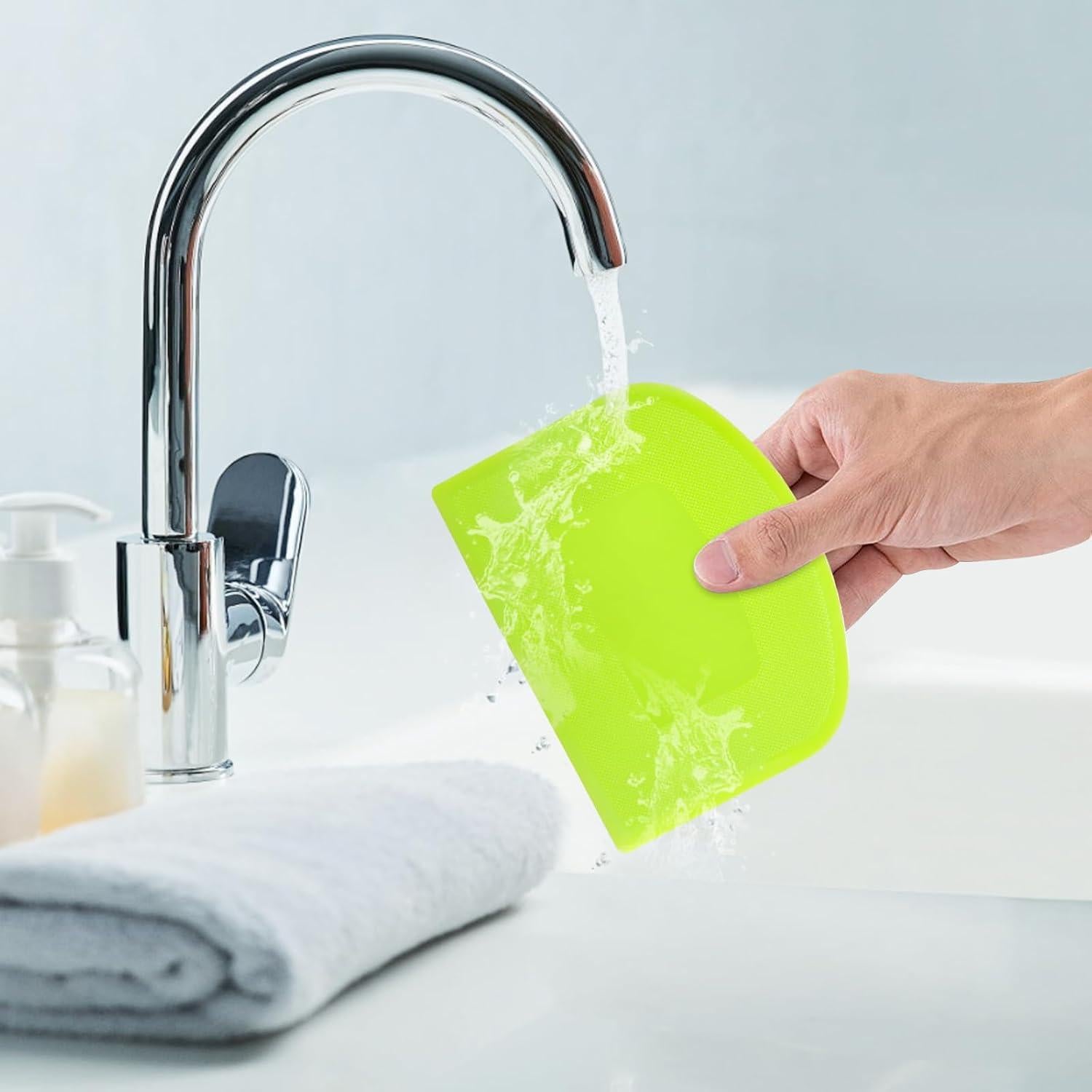 Raspador de Masa CEWIFO 4 Pcs Flexible BPA Free Colores