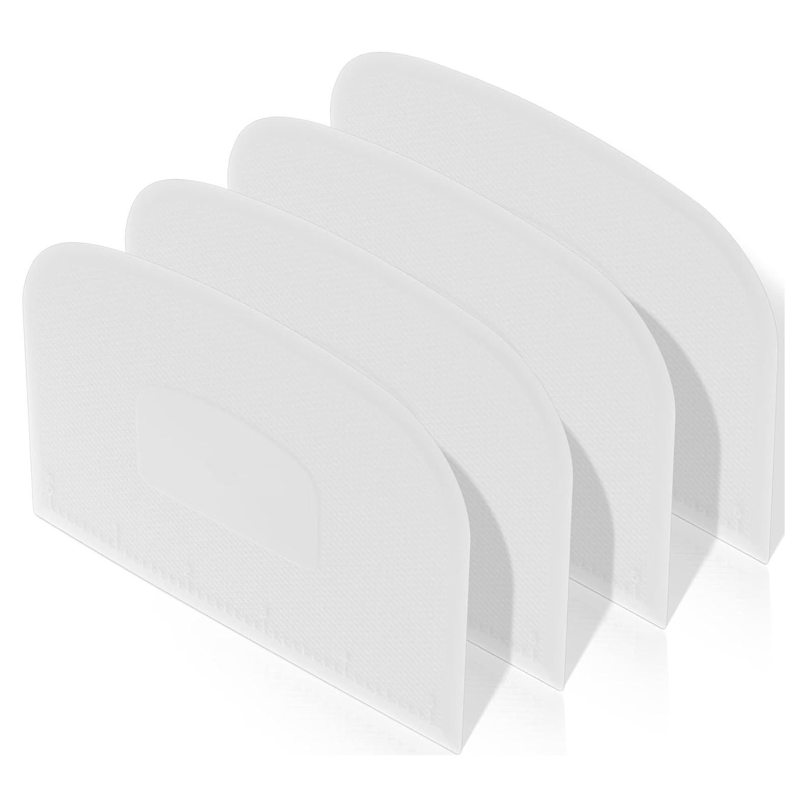 Raspadores de Masa de Plástico Queekay 4 Pcs 14.5x9.7cm