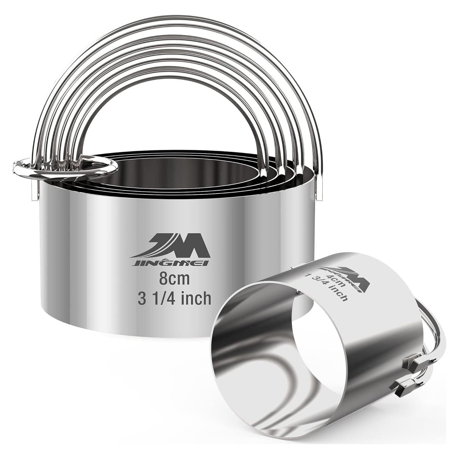 Juego de Cortadores de Galletas M JINGMEI 5 Piezas Acero Inoxidable