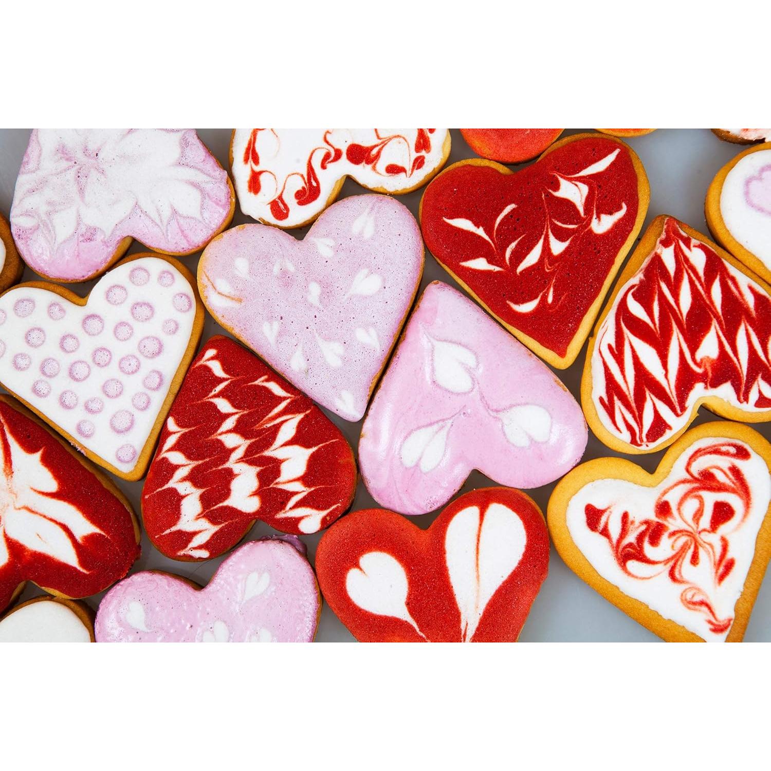 Set de 5 Cortadores de Galletas Corazón Fox Run Acero Inoxidable