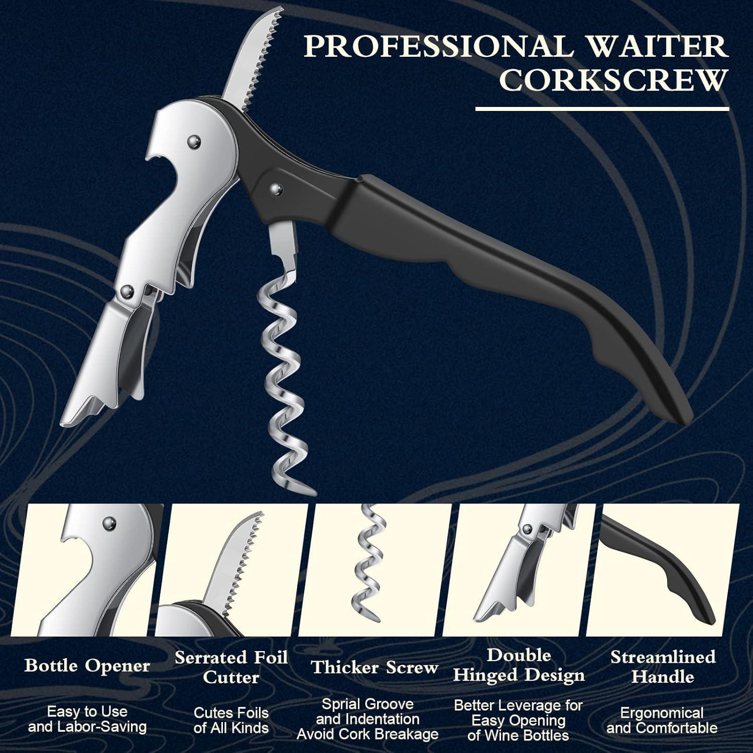 Sacacorchos Raiten 60 Piezas Negro Multifuncional