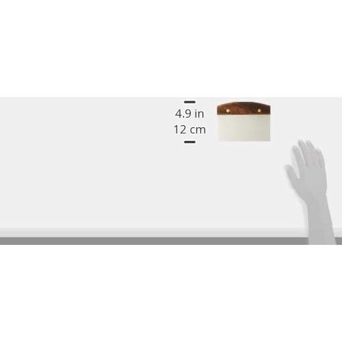 Raspador de Masa Lamson 15x7 cm Acero Inoxidable y Nogal