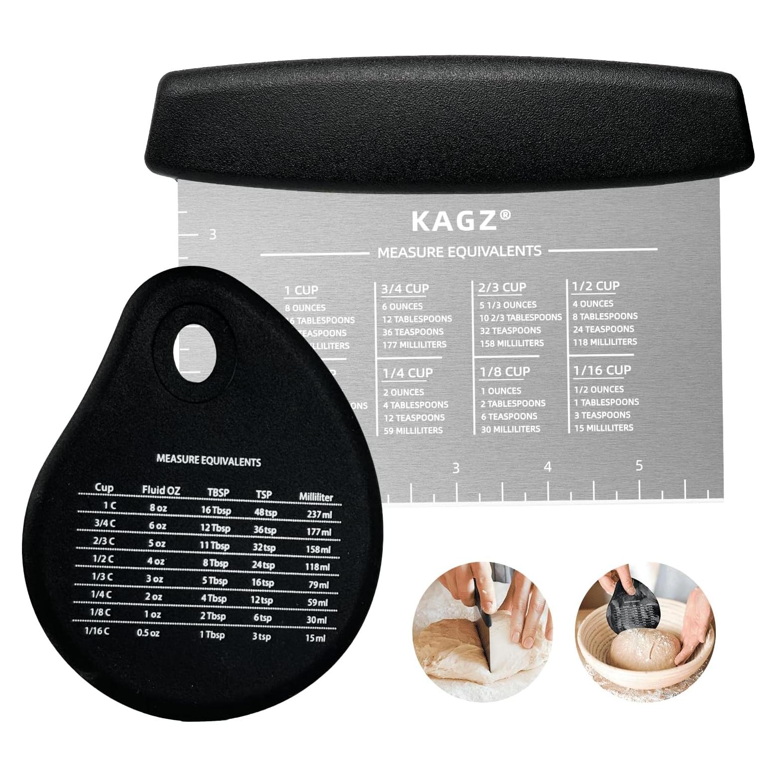 Raspador y Cortador de Masa KAGZ Acero Inoxidable 16,5 cm