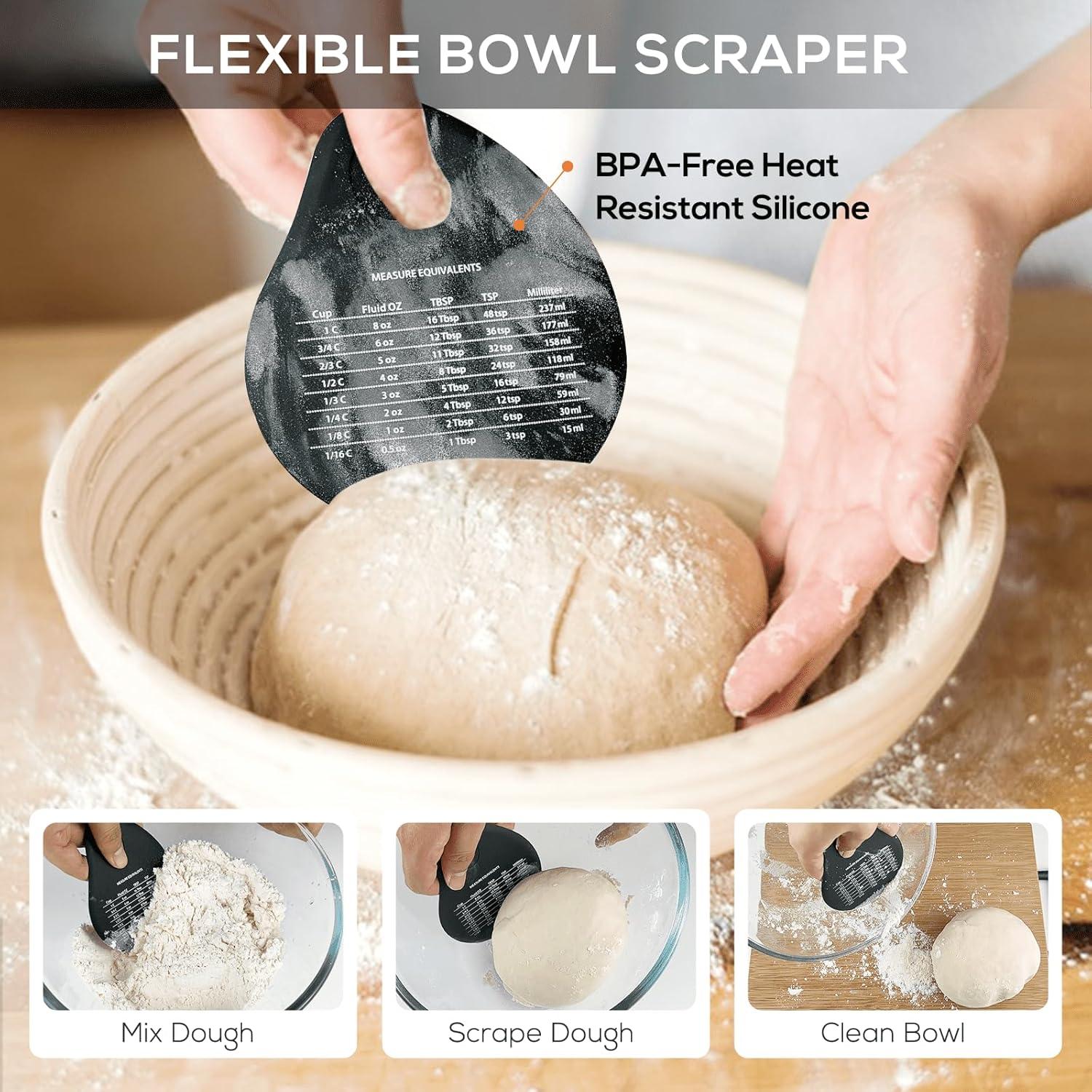 Raspador y Cortador de Masa KAGZ Acero Inoxidable 16,5 cm