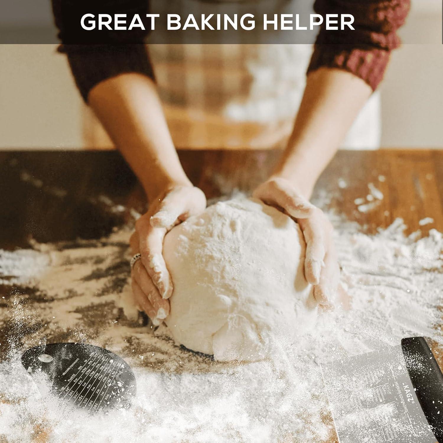 Raspador y Cortador de Masa KAGZ Acero Inoxidable 16,5 cm