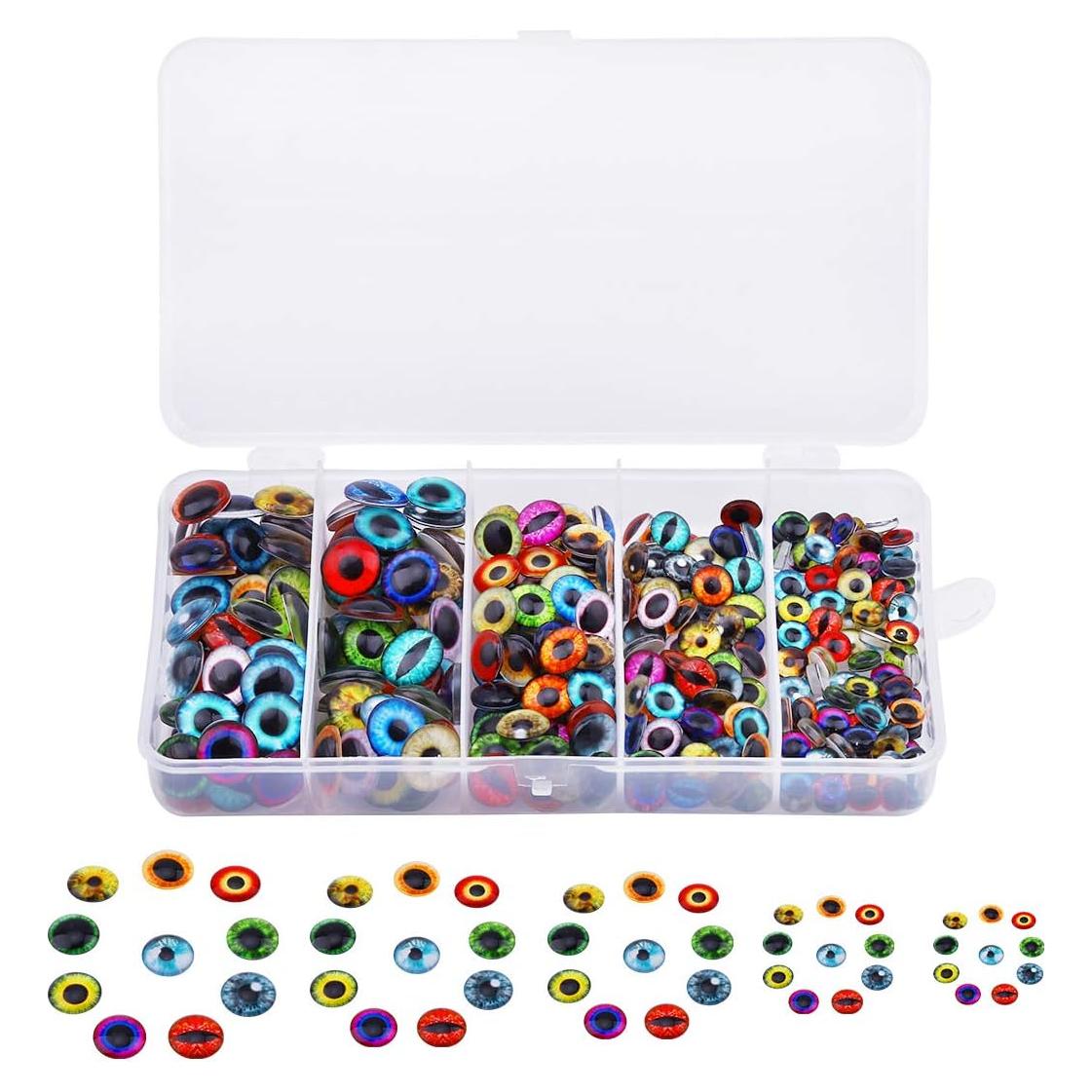 150 Piezas Ojos de Dragón de Vidrio Bestartstore 8-15mm