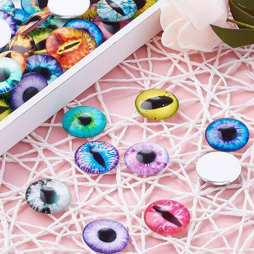 150 Piezas Ojos de Dragón de Vidrio Bestartstore 8-15mm