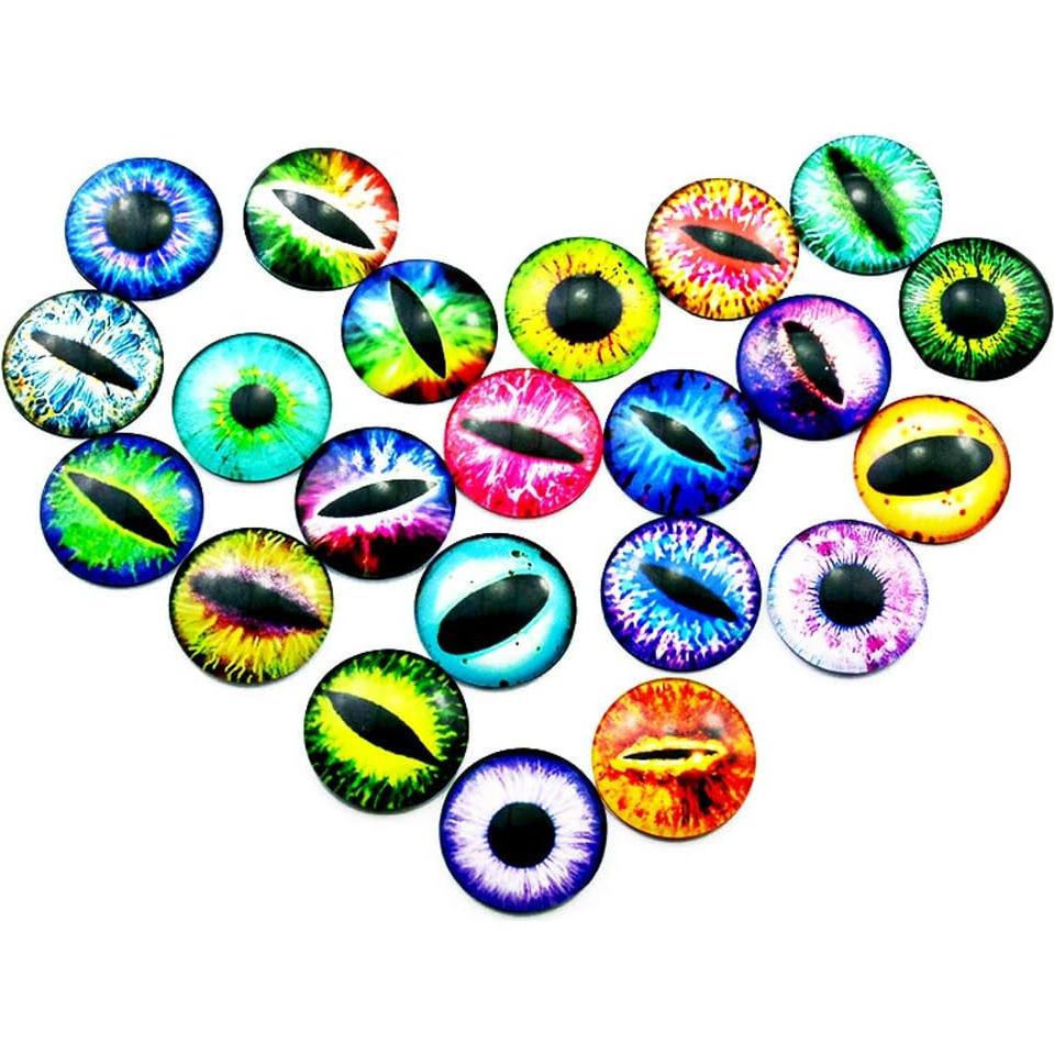 150 Piezas Ojos de Dragón de Vidrio Bestartstore 8-15mm