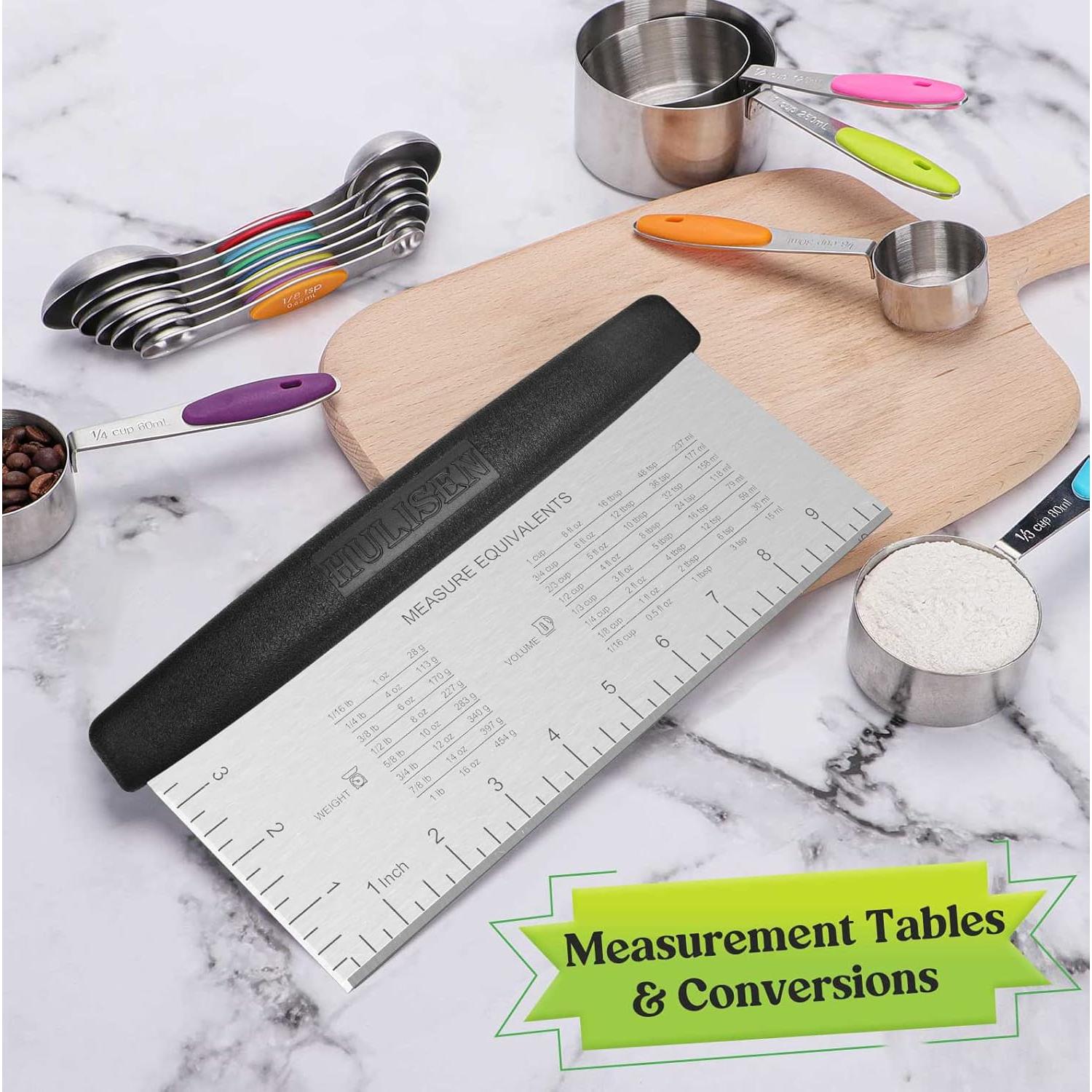 Raspador de Masa HULISEN 25,4 cm Acero Inoxidable Multifuncional