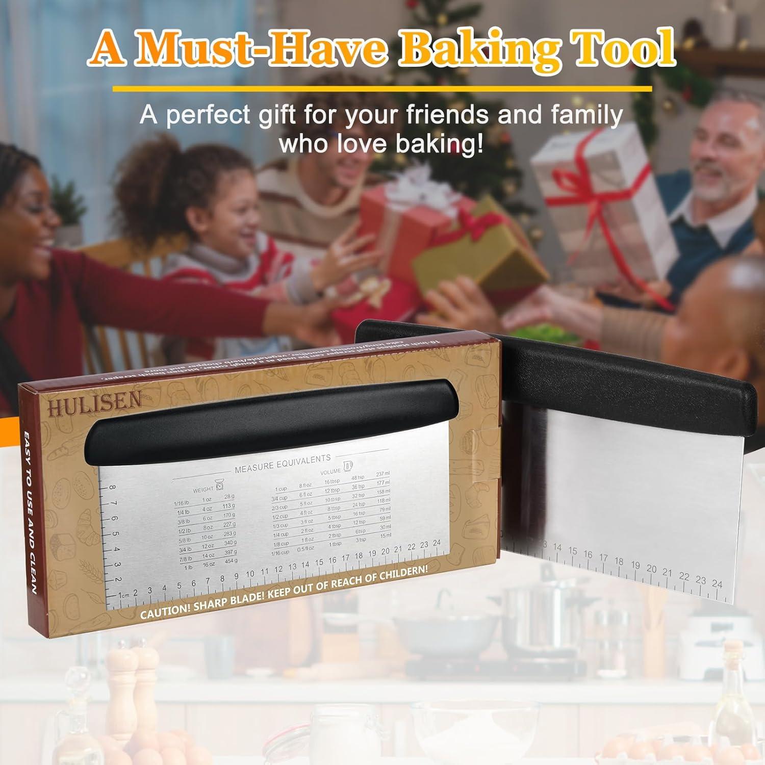 Raspador de Masa HULISEN 25,4 cm Acero Inoxidable Multifuncional