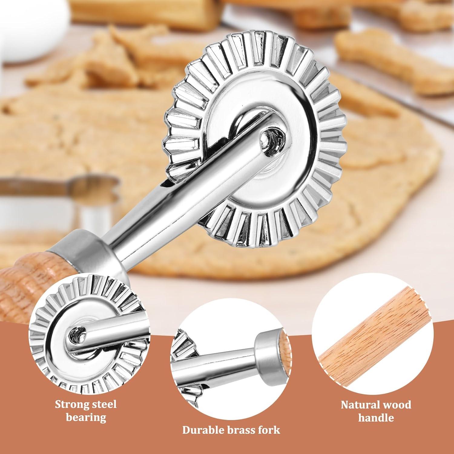 Cortador de Masa SHANGSKY con Mango de Madera 16 cm