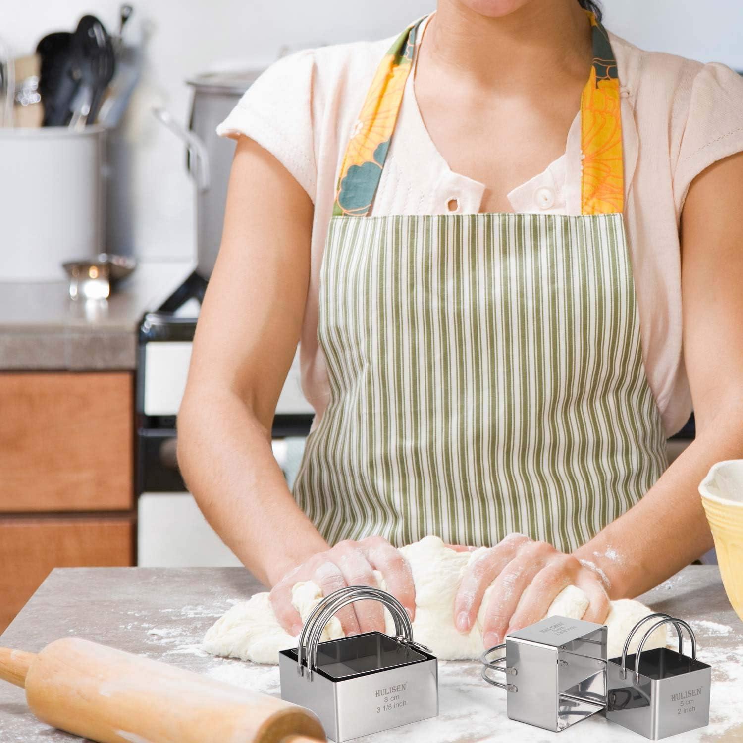 Juego de Cortadores de Galletas HULISEN Cuadrados 4 Piezas