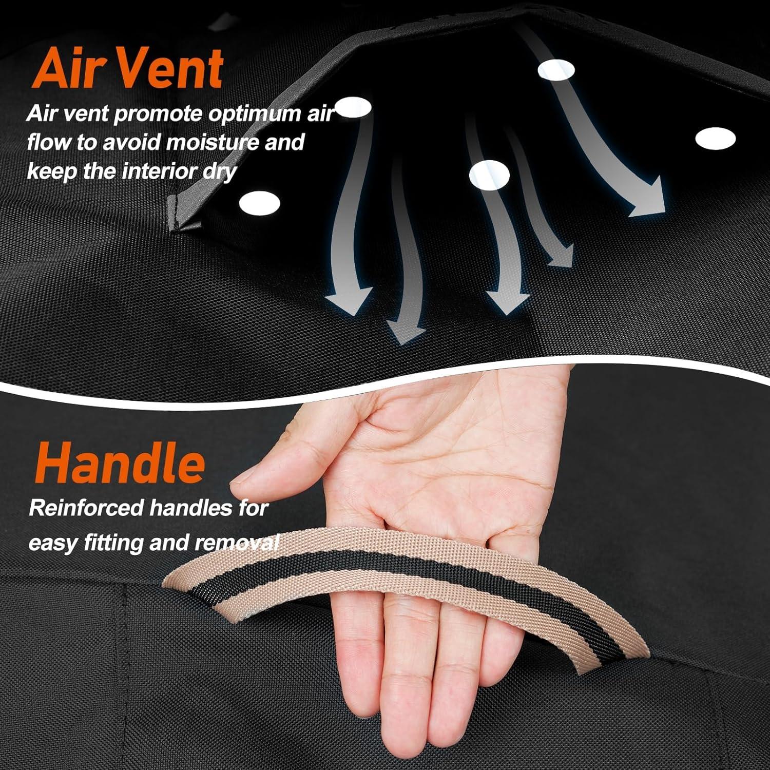 Cubierta de Parrilla PasWith 152 cm Impermeable y Resistente