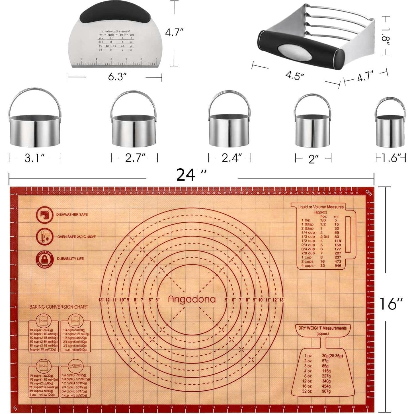 Juego de Herramientas de Repostería Angadona 8 Piezas