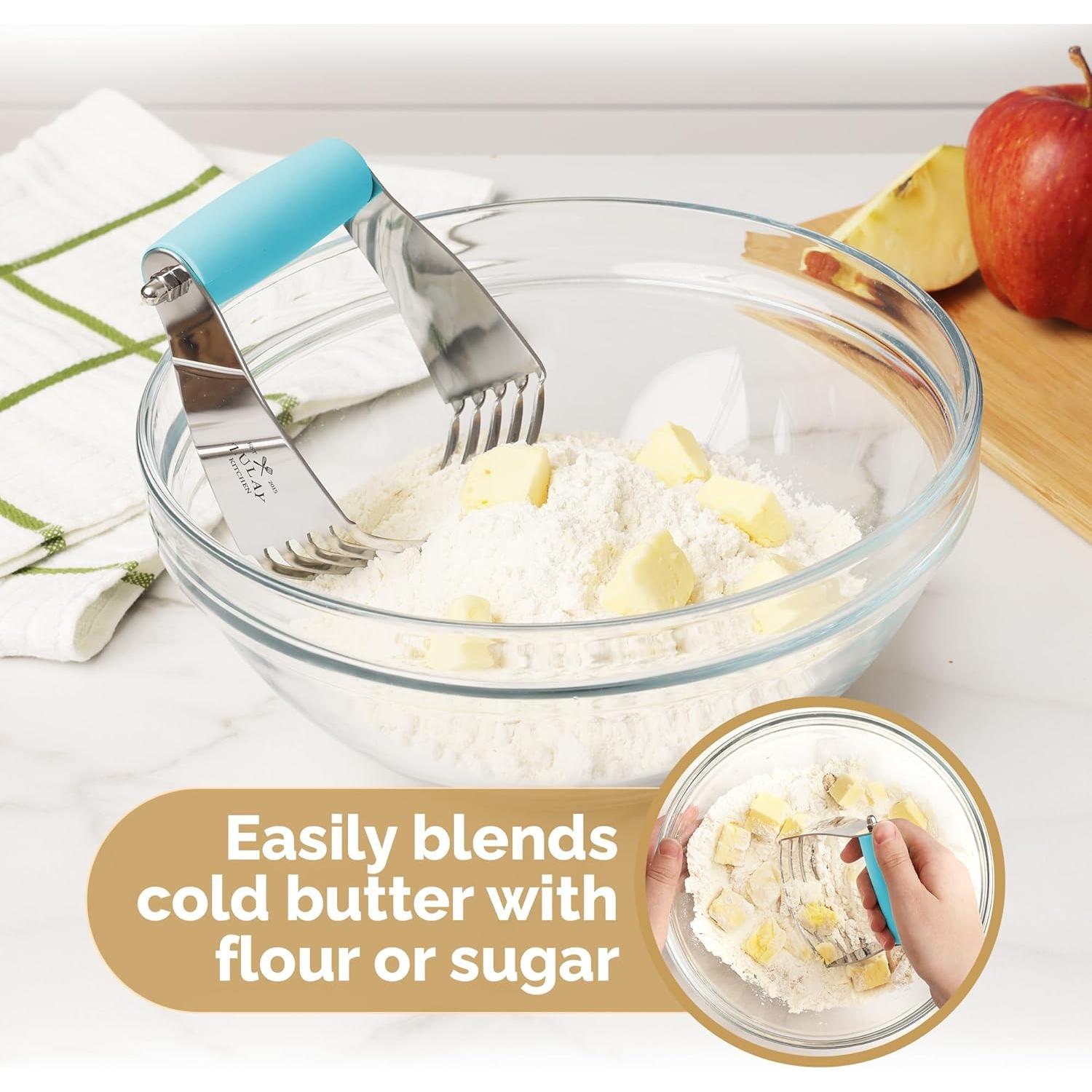 Mezclador de Masa Zulay Kitchen Acero Inoxidable Azul 11.43 cm