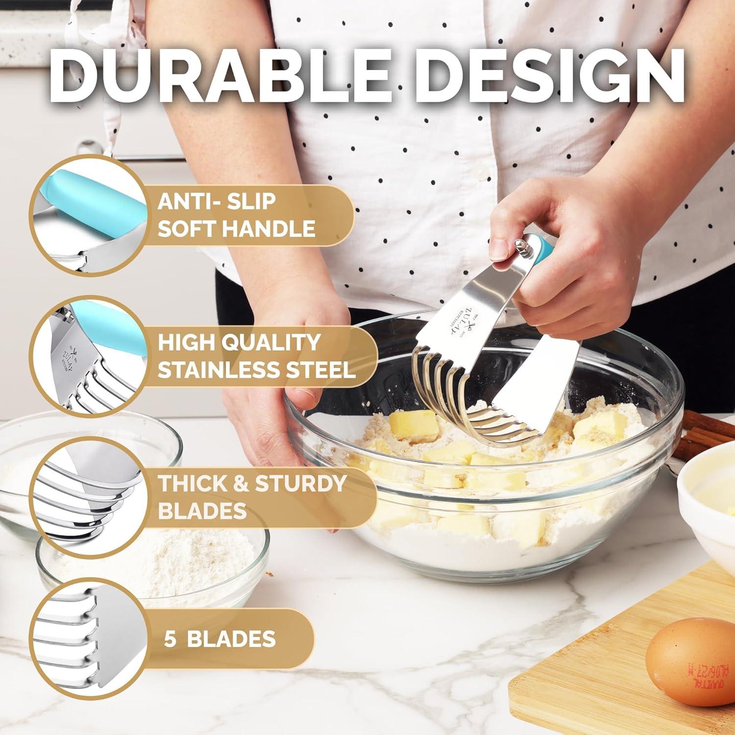 Mezclador de Masa Zulay Kitchen Acero Inoxidable Azul 11.43 cm