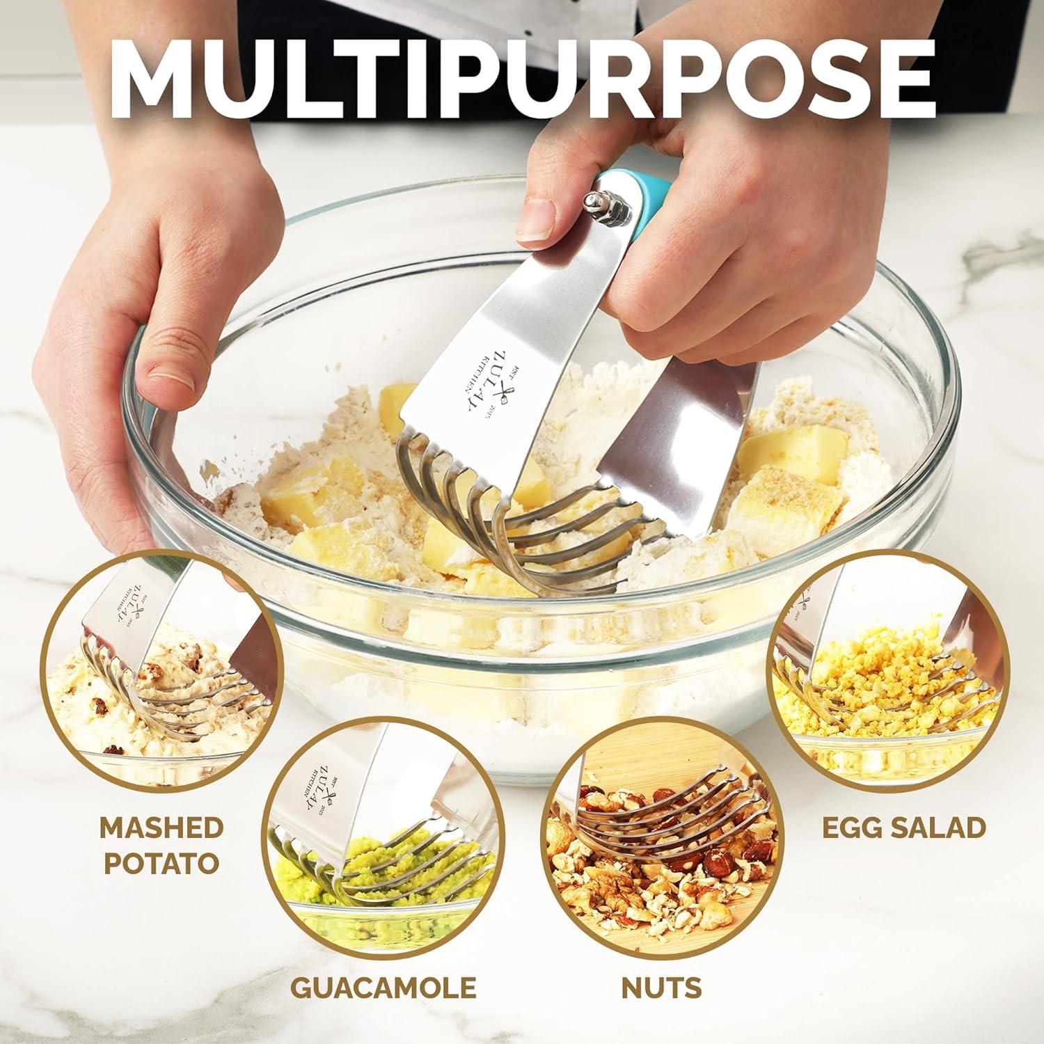 Mezclador de Masa Zulay Kitchen Acero Inoxidable Azul 11.43 cm