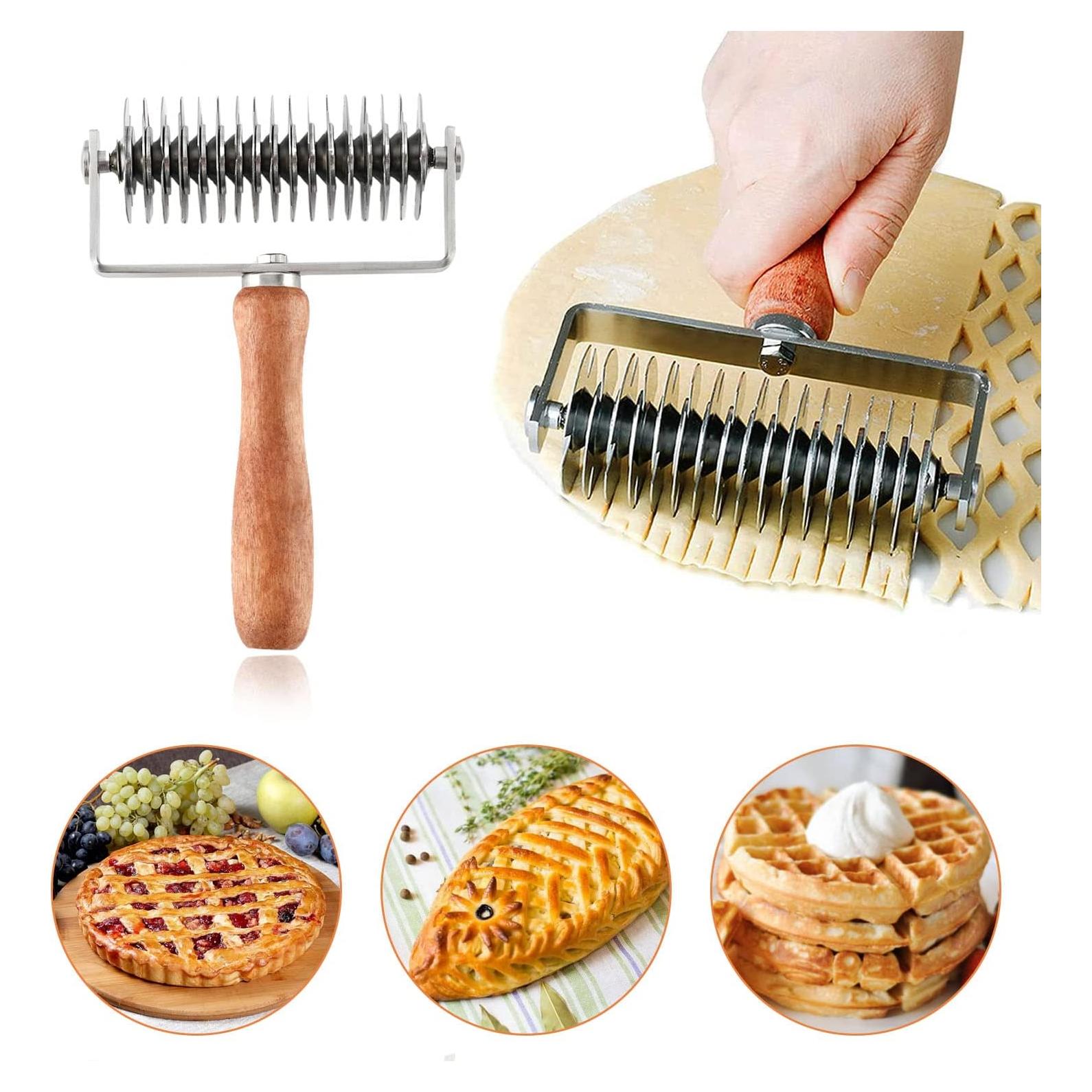 Rodillo Cortador de Masa MIATTCLD Acero Inoxidable 20.32cm