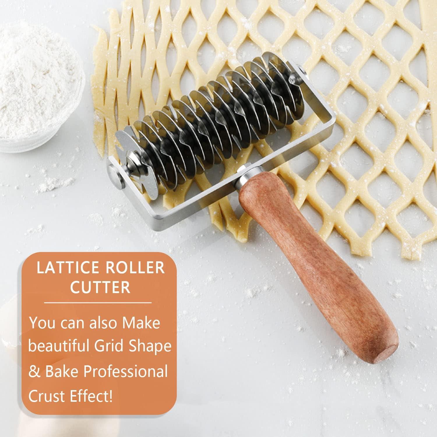 Rodillo Cortador de Masa MIATTCLD Acero Inoxidable 20.32cm