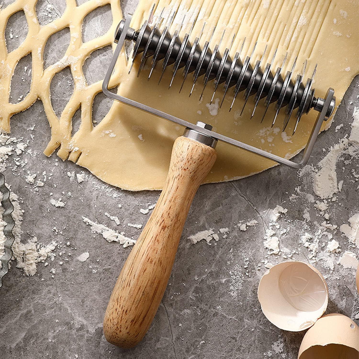 Rodillo Cortador de Masa MIATTCLD Acero Inoxidable 20.32cm