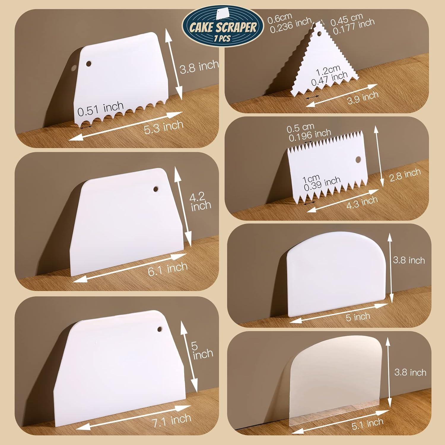 Raspador de Pasteles Teenitor 7 Piezas Plástico Blanco