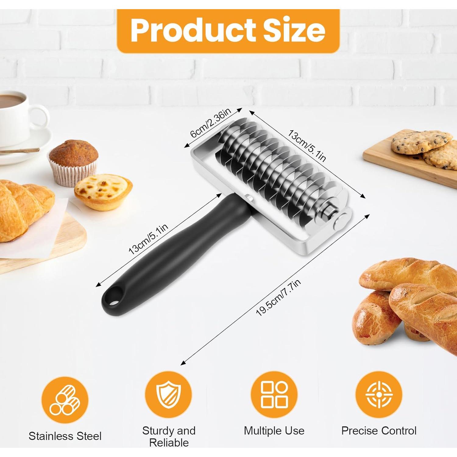 Cortador de Masa en Rejilla Ecavria de Acero Inoxidable 422g