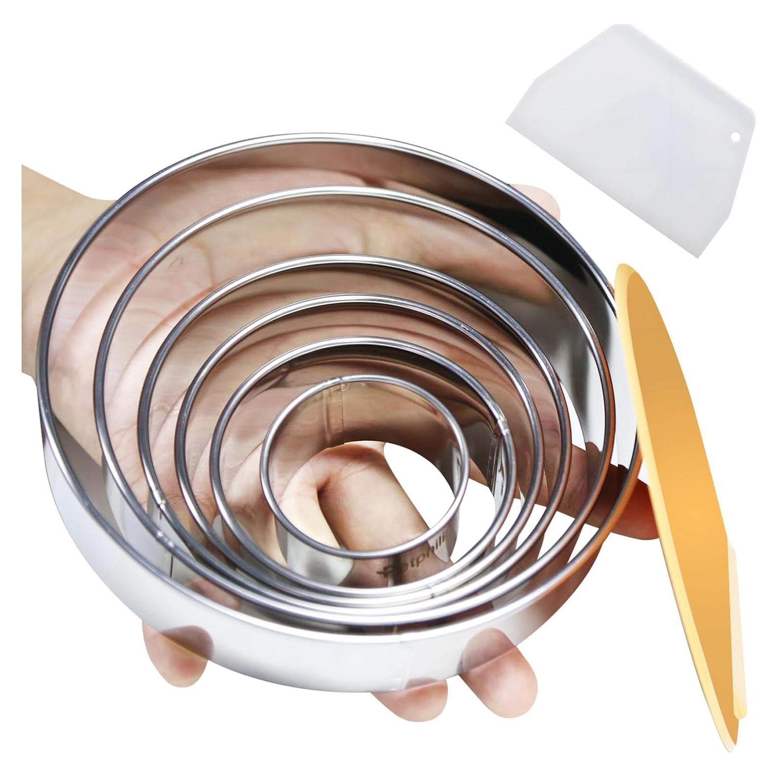 Juego de Cortadores de Galletas Redondos PetPhilia 8 Piezas