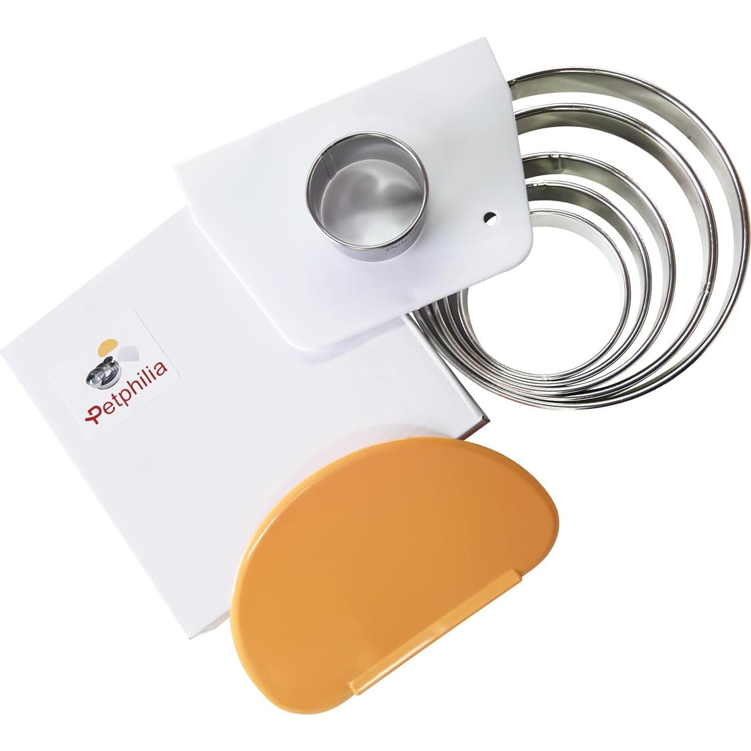 Juego de Cortadores de Galletas Redondos PetPhilia 8 Piezas