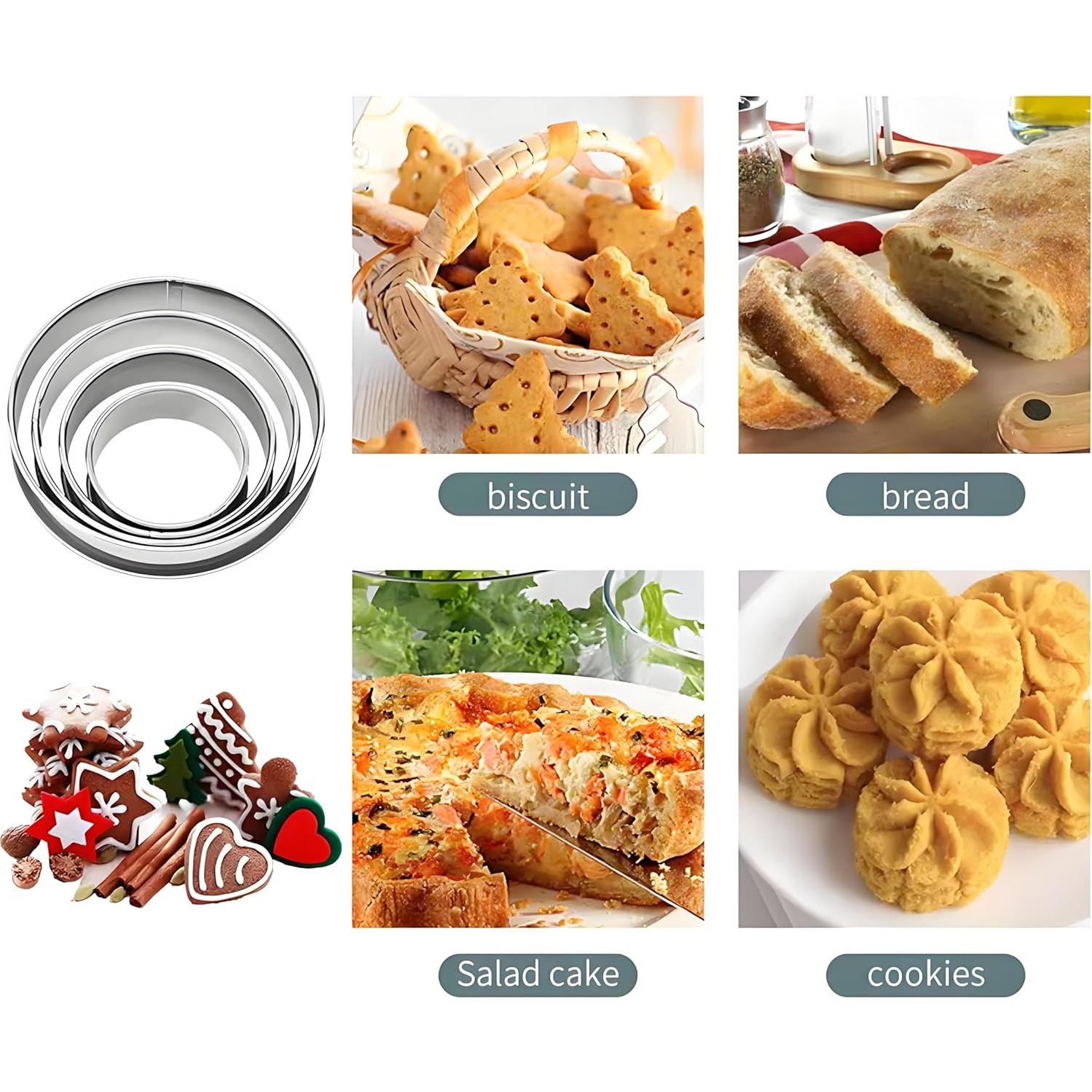 Juego de Cortadores de Galletas Redondos PetPhilia 8 Piezas