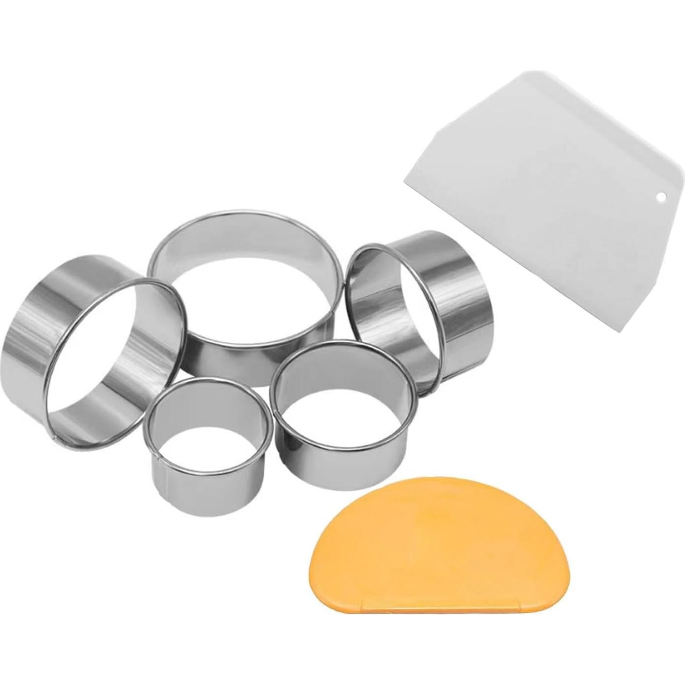 Juego de Cortadores de Galletas Redondos PetPhilia 8 Piezas