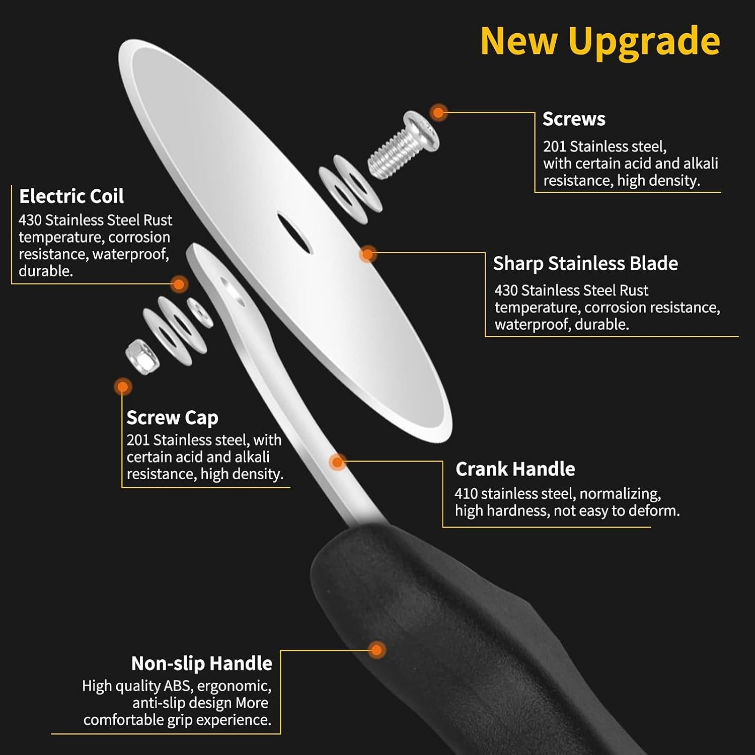 Cortador de Pizza Yinghezu Acero Inoxidable 23,66 cm