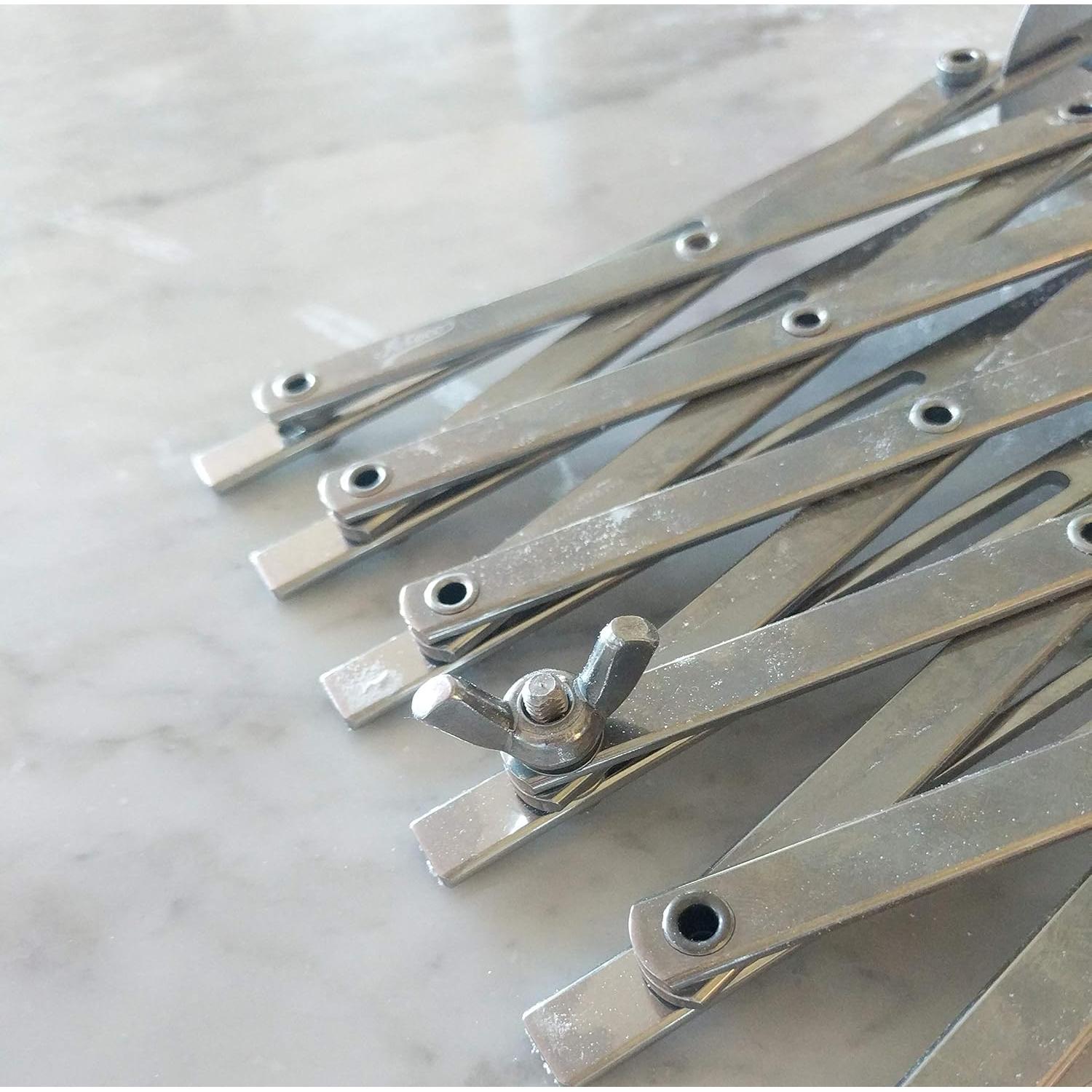 Cortador de Pastelería Expandible Ateco 6 Ruedas 5,08 cm