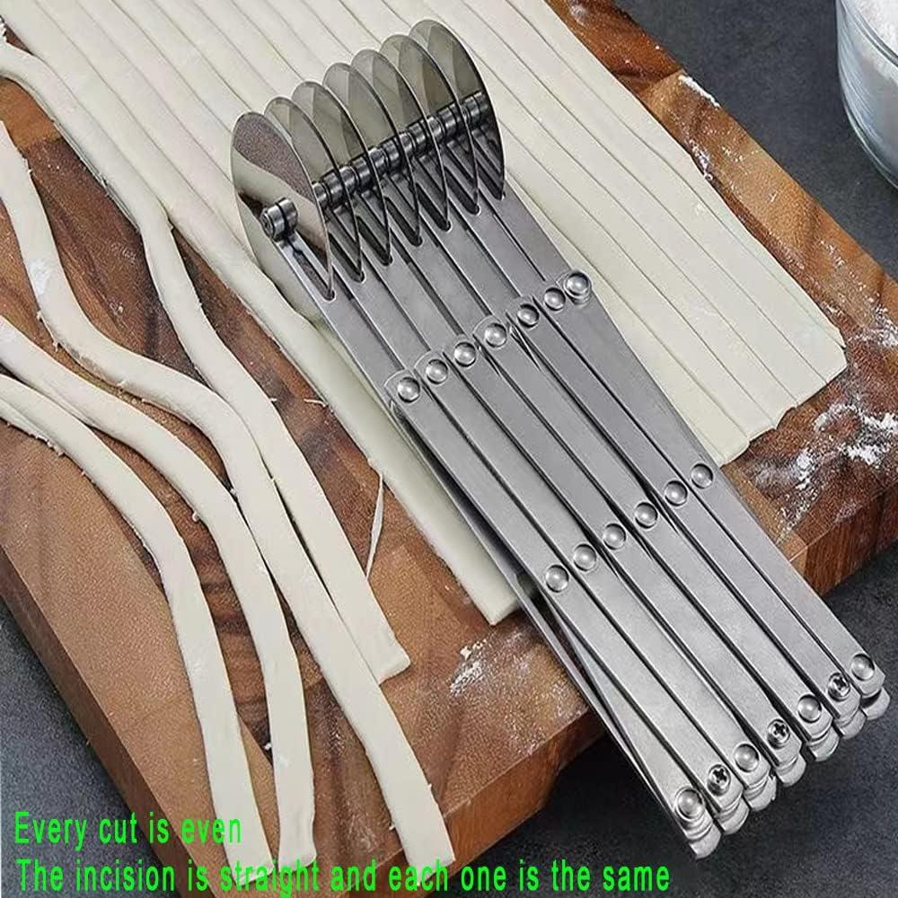 Cortador de Masa 7 Ruedas MTOMDY Acero Inoxidable 74 cm