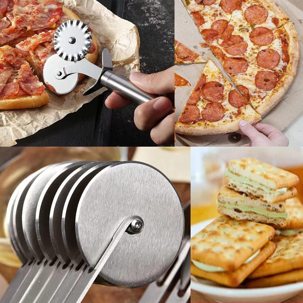 Cortador de Masa 7 Ruedas MTOMDY Acero Inoxidable 74 cm