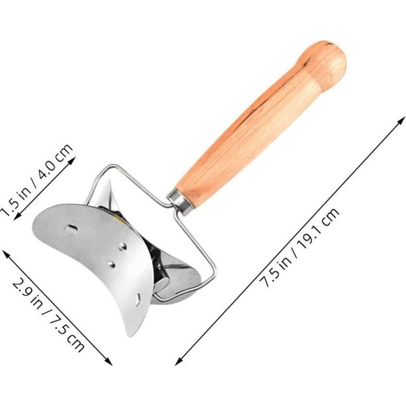 Cortador de Masa Manual STOBAZA Acero Inoxidable 19x7.5cm