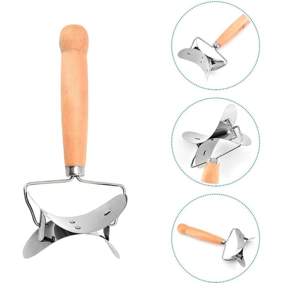 Cortador de Masa Manual STOBAZA Acero Inoxidable 19x7.5cm