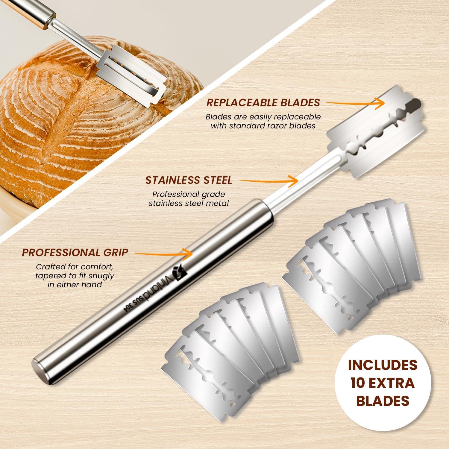 Cuchillo de Puntuación de Pan Vinland - Acero Inoxidable 304