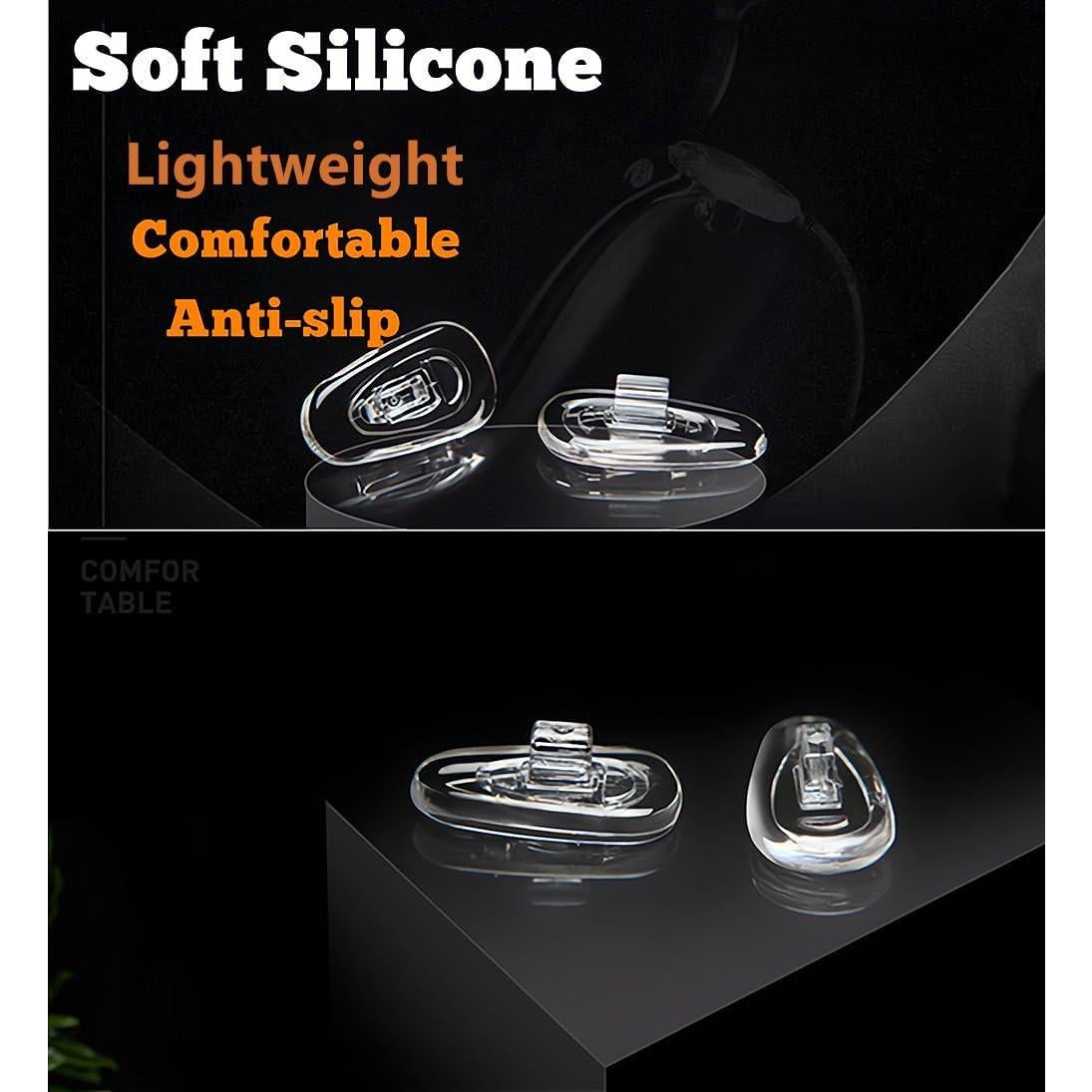 Almohadillas de nariz BEHLINE 5 pares silicona 15 mm anti-deslizantes