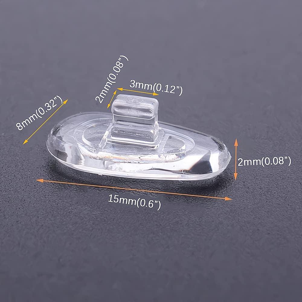 Almohadillas de nariz BEHLINE 5 pares silicona 15 mm anti-deslizantes