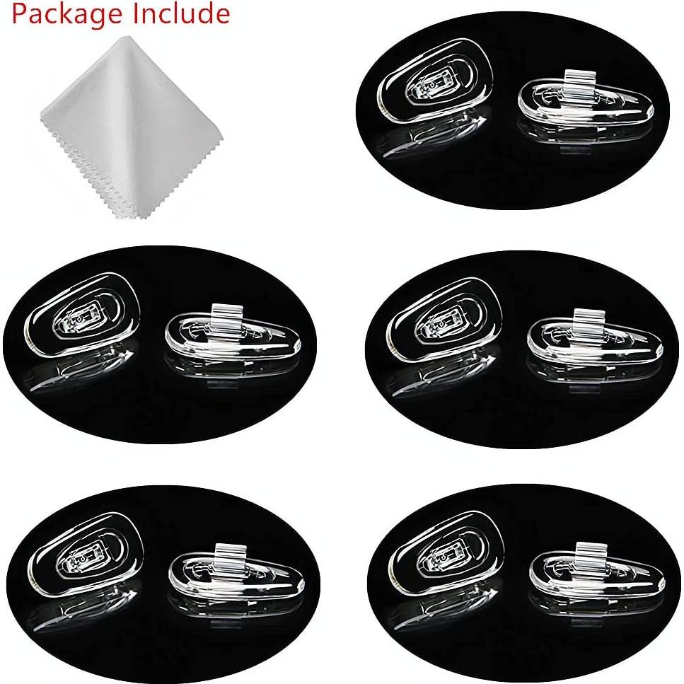 Almohadillas de nariz BEHLINE 5 pares silicona 15 mm anti-deslizantes