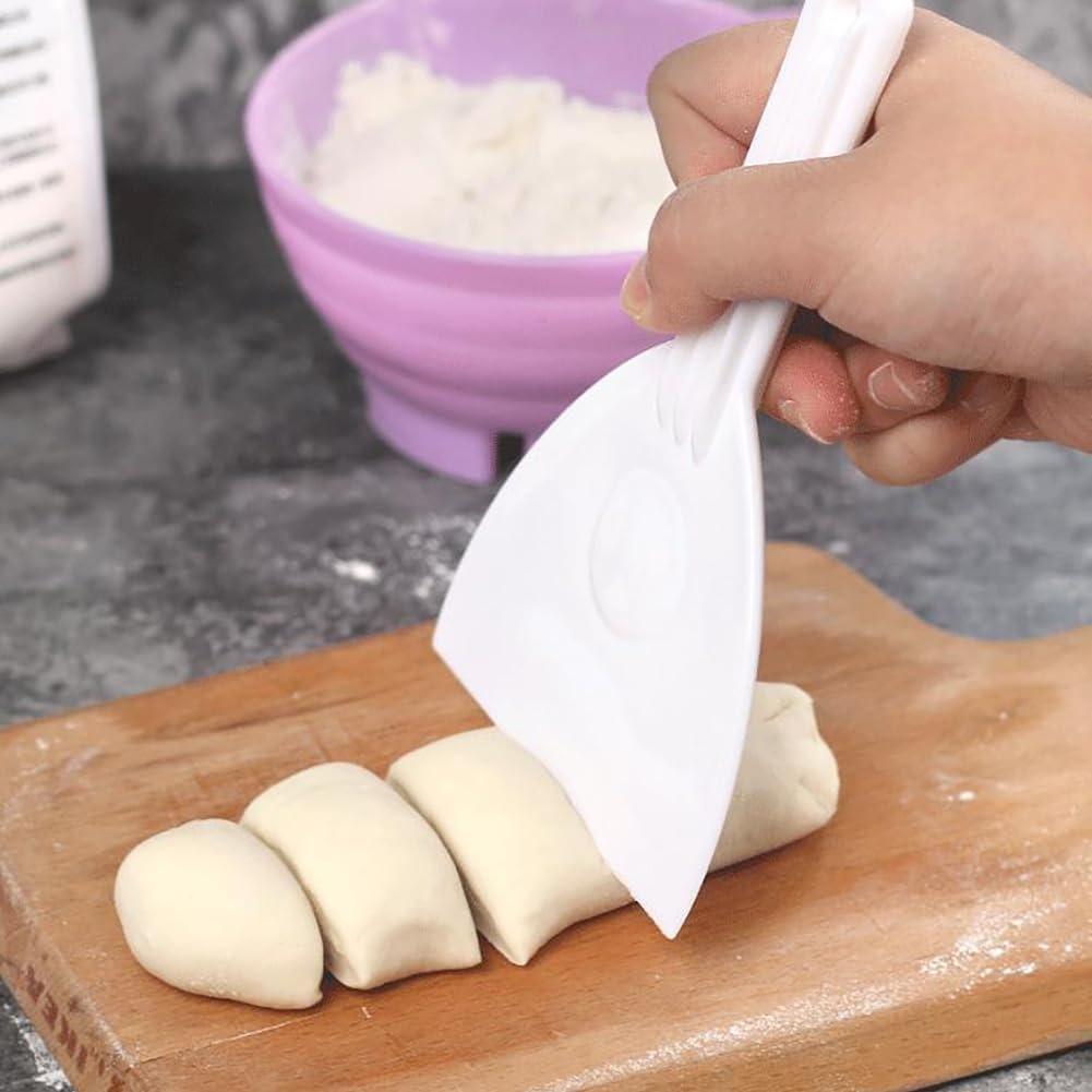 Set de 2 Raspadores de Masa de Plástico Jizlan Blanco