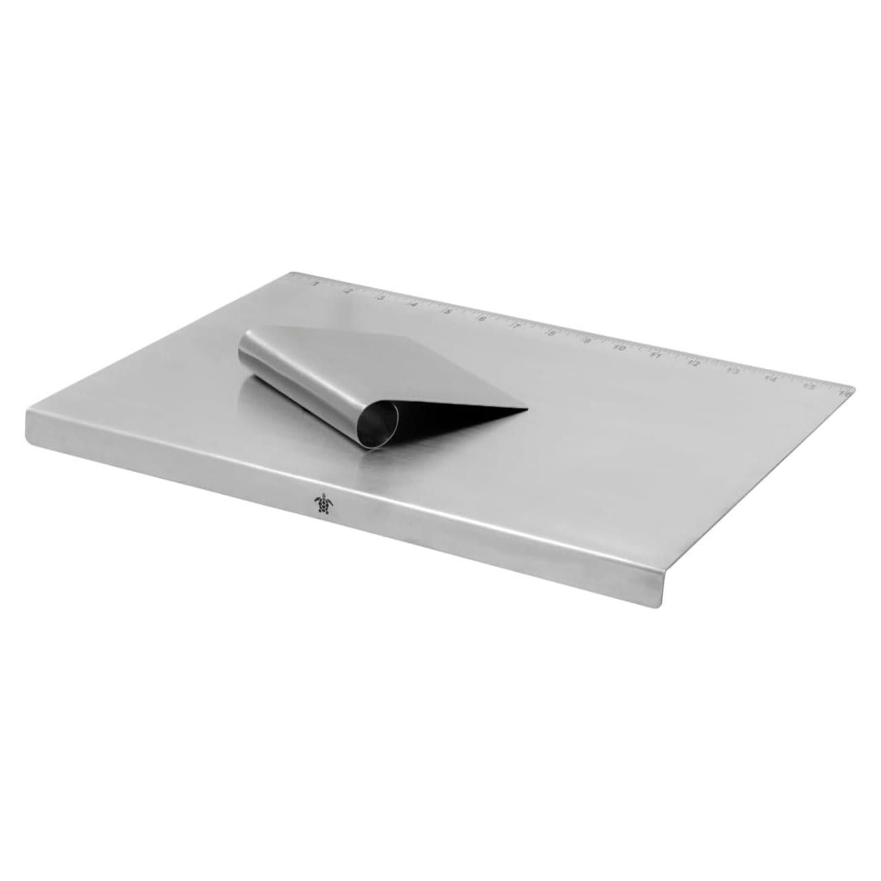 Tabla de Cortar Melvvi Acero Inoxidable Grande 39.88x29.97cm