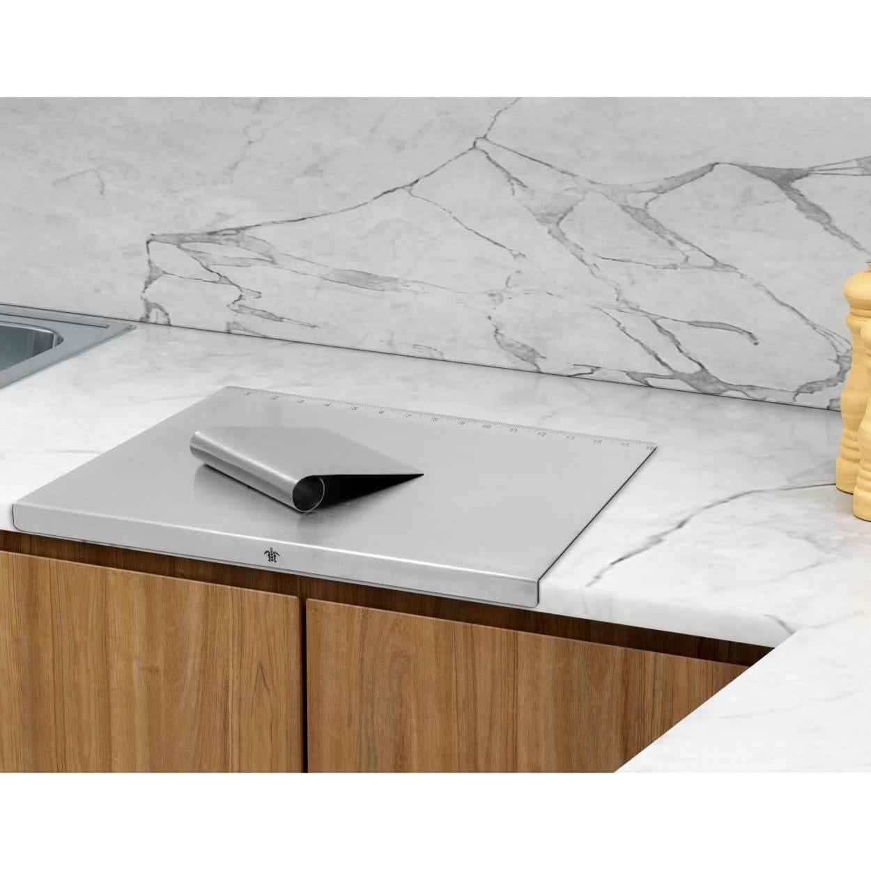 Tabla de Cortar Melvvi Acero Inoxidable Grande 39.88x29.97cm